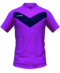 Score Basic V Polo purple-navy