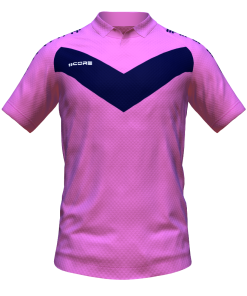 Score Basic V Polo pink-navy