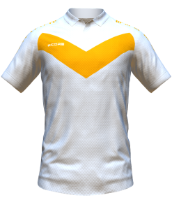 Score Basic V Polo white-orange