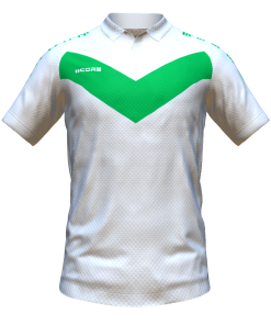 Score Basic V Polo white-green