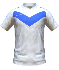 Score Basic V Polo white-royal