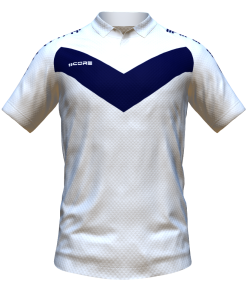 Score Basic V Polo white-navy