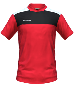 Score Tricol Polo red-black-white