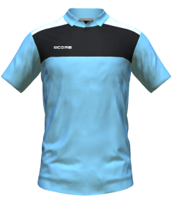 Score Tricol Polo sky-black-white