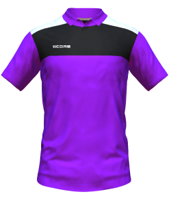 Score Tricol Polo purple-black-white