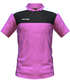 Score Tricol Polo pink-black-white
