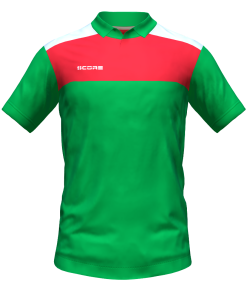 Score Tricol Polo green-red-white