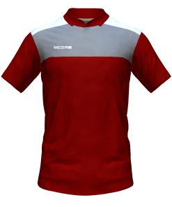 Score Tricol Polo maroon-grey-white