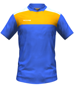 Score Tricol Polo royal-orange-white