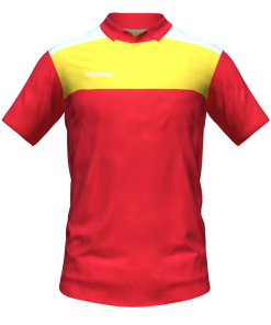 Score Tricol Polo red-yellow-white