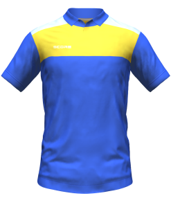 Score Tricol Polo royal-yellow-white