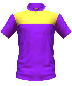 Score Tricol Polo purple-yellow-white