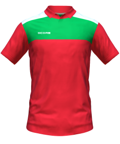 Score Tricol Polo red-green-white