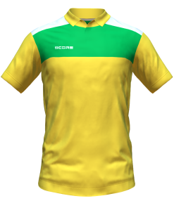 Score Tricol Polo yellow-green-white