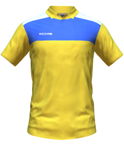 Score Tricol Polo yellow-royal-white