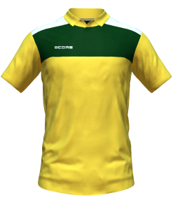 Score Tricol Polo yellow-bottle-white