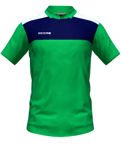 Score Tricol Polo green-navy-white