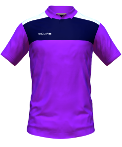 Score Tricol Polo purple-navy-white