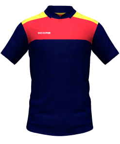 Score Tricol Polo navy-red-yellow