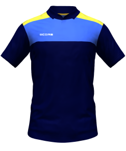 Score Tricol Polo navy-royal-yellow