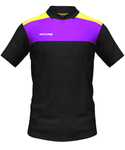 Score Tricol Polo black-purple-yellow
