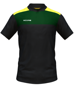 Score Tricol Polo black-bottle-yellow