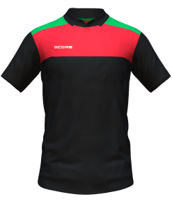 Score Tricol Polo black-red-green