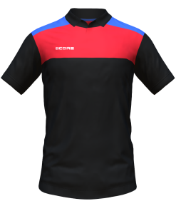 Score Tricol Polo black-red-royal