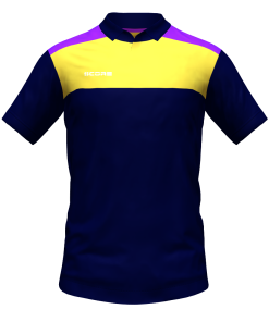 Score Tricol Polo navy-yellow-purple