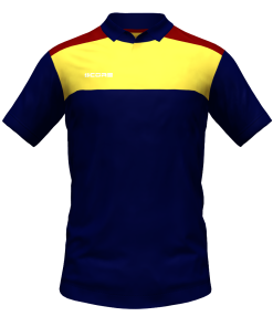 Score Tricol Polo navy-yellow-maroon