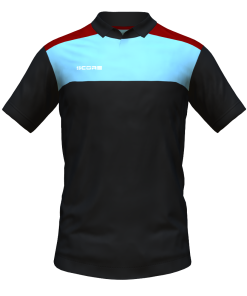 Score Tricol Polo black-sky-maroon