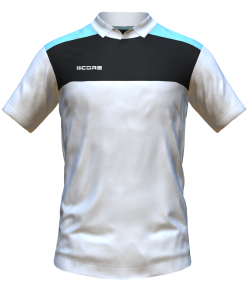 Score Tricol Polo white-black-sky