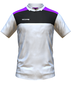 Score Tricol Polo white-black-purple