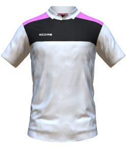 Score Tricol Polo white-black-pink