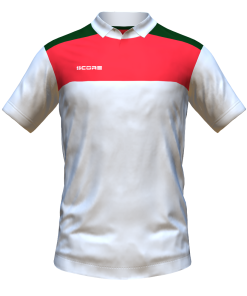 Score Tricol Polo white-red-bottle