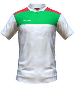 Score Tricol Polo white-green-red