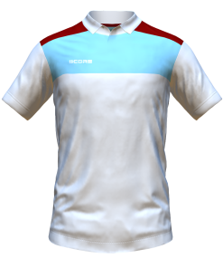 Score Tricol Polo white-sky-maroon