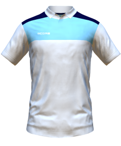 Score Tricol Polo white-sky-navy
