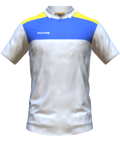 Score Tricol Polo white-royal-yellow