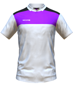 Score Tricol Polo white-purple-black