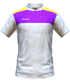 Score Tricol Polo white-purple-yellow