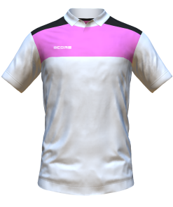 Score Tricol Polo white-pink-black