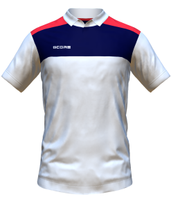 Score Tricol Polo white-navy-red