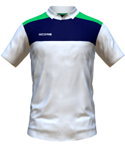 Score Tricol Polo white-navy-green