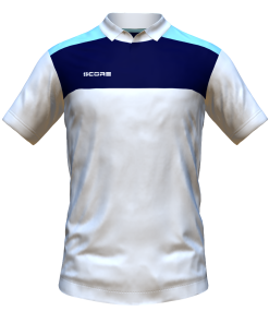 Score Tricol Polo white-navy-sky