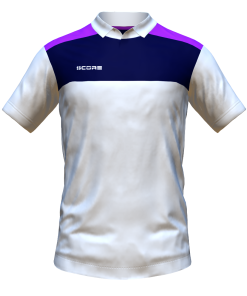 Score Tricol Polo white-navy-purple