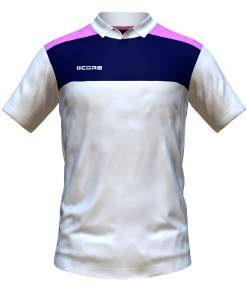 Score Tricol Polo white-navy-pink