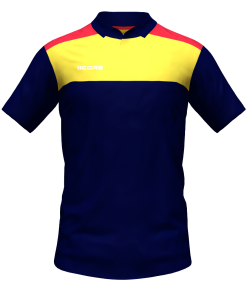 Score Tricol Polo navy-yellow-red