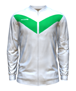 Score Basic V Track Jacket white-green