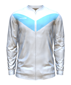 Score Basic V Track Jacket white-sky